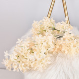 Simulated Wenxin Orchid wedding supplies wedding hall ceiling maple leaf silk flower road lead flower arrangement lilac
