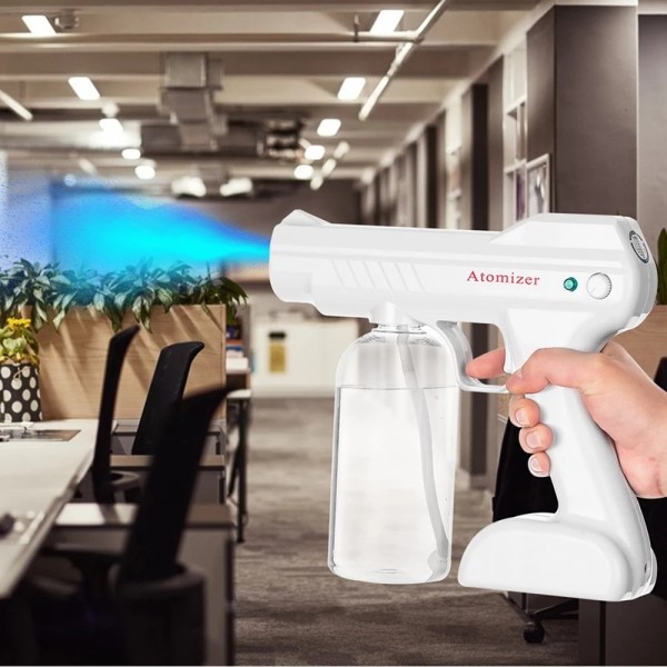 New Arrival Wireless 800ml Fogging Uv Atomizer Santizer Alchohol Disinfection Steam Nano Spray Gun