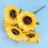 2021 Factory Direct Selling Artificial Sunflowers In Bulk Decorative Bouquet From China