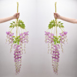 Wedding simulation decoration Wisteria living room Douban flower plastic rattan artificial flower factory