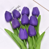 Factory Custom Cheap Wholesale wedding Artificial Flowers Decoration tulip bouquet Flowers Artificial Home Decorative
