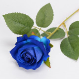 2021 new velvet artificial flower rose home decoration simulation flower wedding flannelette rose manufacturers wholesale