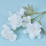 Popular in 2021 for wedding decoration, stage feel flowers, plastic Floating snow peony artificial realistic flowers