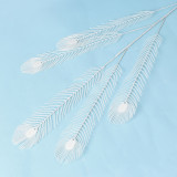 Manufacturers wholesale five forks of plastic phoenix tail simulation peacock tail wedding road flower decoration