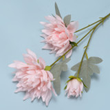 Manufacturers Supply Flower For Modern Home Decoration Artificial Decorative Flowers Simulated 3 Heads Of Dahlia
