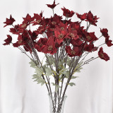 Hot sale Factory Direct home garden gift wedding desk decoration Artificial 6 heads vintage silk daffodil flower