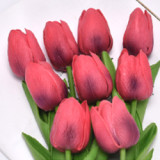 Factory Custom Cheap Wholesale wedding Artificial Flowers Decoration tulip bouquet Flowers Artificial Home Decorative