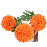 Hot style single 3 head table tennis chrysanthemum dandelion onion ball wedding home simulation flower material road lead flower