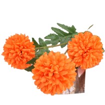 Hot style single 3 head table tennis chrysanthemum dandelion onion ball wedding home simulation flower material road lead flower