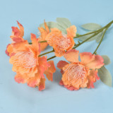 Popular in 2021 for wedding decoration, stage feel flowers, plastic Floating snow peony artificial realistic flowers
