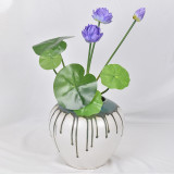 Simulation lotus with column lotus lotus leaf texture pool landscape decoration Buddha flower factory wholesale