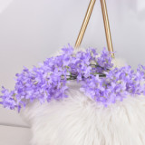 Simulated Wenxin Orchid wedding supplies wedding hall ceiling maple leaf silk flower road lead flower arrangement lilac