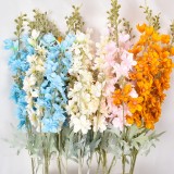 wedding decorative flowers Imperial Larkspur Blend flower long stems Artificial Delphinium