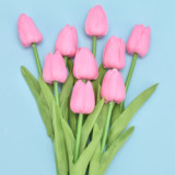 Factory Direct Sales Artificial Decorative Flowers Multicolor Flowers Decoration Simulated Tulip