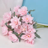 2021New Design Wholesale Artificial Wedding Decoration Flower Bouquet Multicolor Simulated Chinese Herbaceous Peony
