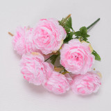 The factory wholesale seven seven head of foreign peony bouquet artificial flower wedding hotel props row modeling