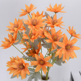 Simulated sunflower six head kingfisher home floor decoration false flower shooting scene layout simulation flower wholesale