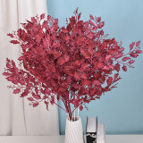 2021 High Quality Wedding Decoration Photography Props  Simulation Star Leaf Grass Artificial Plant Oak Leaves