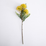 Simulated green plants thorn tail green onion small single branch home decoration artificial plant hotel window display