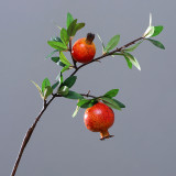2021 Hot Selling Modern Home Decoration Artificial Flower Pomegranate Fruit Plants For Wedding Decor Backdrop
