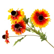 Simulated flower 4 forks single sunflower home decoration pile heart flower wedding holding flower photography props