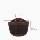 Creative Imitation Rattan Eco-Friendly Plastic Plant Pots Wall Hanging Balcony Pot