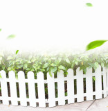 White Plastic Fence Christmas Tree Wedding Party Decoration Miniature Indoor Garden Border Grass Lawn Edge Fence