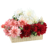 Simulated flower 12 head Oriental dahlia wedding home decoration artificial chrysanthemum dahlia flower manufacturers