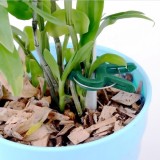 Green Gardening Plant Flower Lever Loop Gripper Clips For Supporting Or Straightening Plant Stems Stalks And Vines