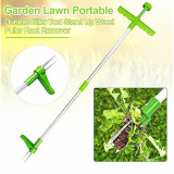 Stainless Steel And High-Strength Foot Pedal Weeder Transplanting Digging Tool Stainless Steel Manual Weeder Grass Puller