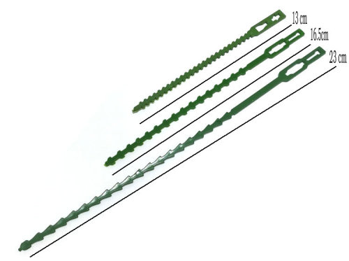 30 Pcs Fishbone Spur Green Landscape Reusable Garden Plastic Plant Belt Ties Garden Fishbone Band Tools