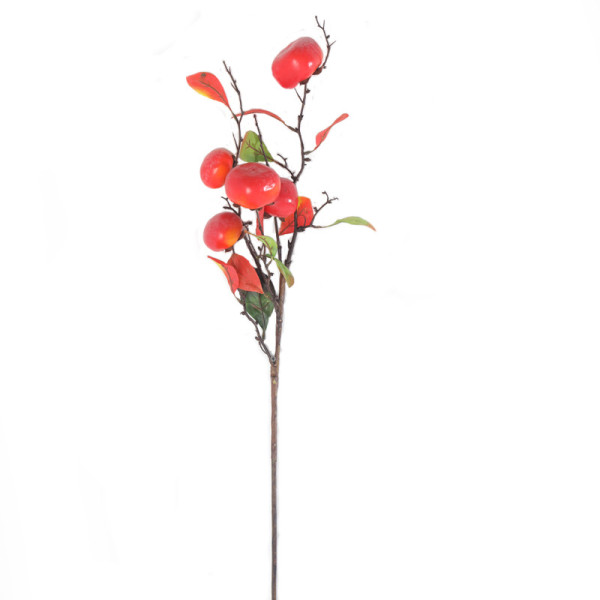 Simulated berries with cream hanging hanging persimmon home decoration plant fruit branch foam manufacturers wholesale