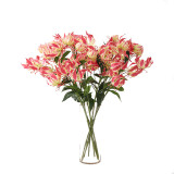 Simulated flower wedding big branch feel 6 head strange lily home decoration flame Garland green wholesale