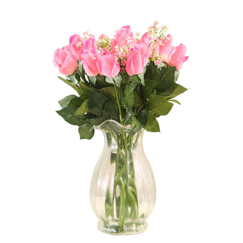 Spot Wholesale Artificial Flower Multicolor Artificial Feel Moisturizing Rose Decoration For Wedding