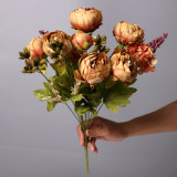 Cross border decorative home flower design European 13 peony bud core