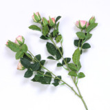 Simulated 9 head small rose home decoration placed flowers wedding decoration