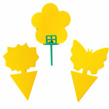 Insect traps sticky for horticulture vegetables cartoon shape sticky fly traps
