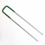 Green lawn nails U-shaped nails for fixing artificial turf and artificial grass nails