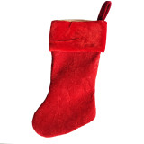 Personalized Flashing Fluffy Plush Blank Christmas Stocking