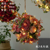 Simulation Hydrangea peony flower ball wedding indoor and outdoor decoration shopping mall photography artificial silk flower