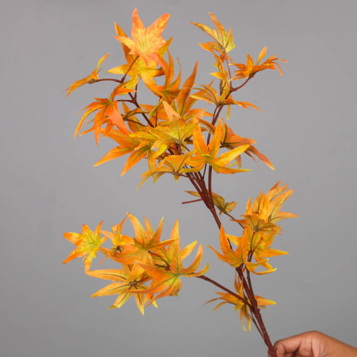 Simulation plastic handmade green planting wedding landscaping garden engineering decoration branch simulation single long maple