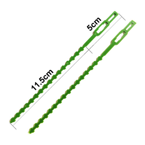 Adjustable 30 pcs 16.5 cm Plastic Plant Cable Ties Reusable Cable Ties Greenhouse Grow For Garden Tree Climbing Support