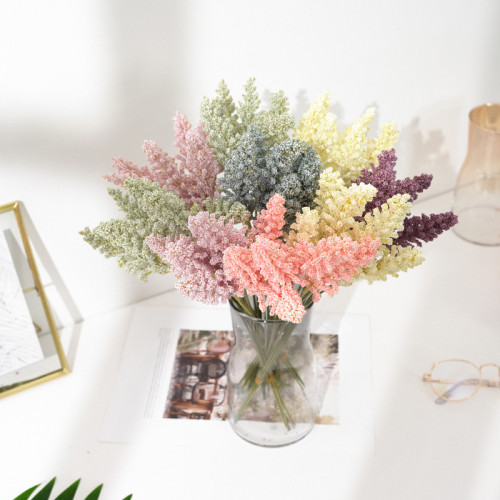 Small fresh  palm rice wheat flower bouquet plastic flower arrangement dried flower photography props