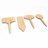 Wholesale T-shaped Decoration Eco Friendly Bamboo Plant Labels Garden Markers Plant Tags