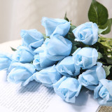 Spot Wholesale Artificial Flower Multicolor Artificial Feel Moisturizing Rose Decoration For Wedding
