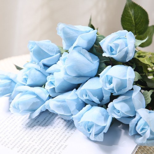 Spot Wholesale Artificial Flower Multicolor Artificial Feel Moisturizing Rose Decoration For Wedding