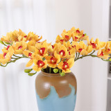 Artificial simulation of Cymbidium home wedding decoration Phalaenopsis flower arrangement accessories manufacturers