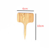 Wholesale T-shaped Decoration Eco Friendly Bamboo Plant Labels Garden Markers Plant Tags
