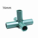 Gardening Pillar Joint Scaffold Bracket Plastic Connector Plastic-Coated Steel Pipe Bracket Connector