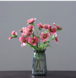 Simulation 3D Christmas rose small single branch African desert flower home wedding artificial flower manufacturers wholesale